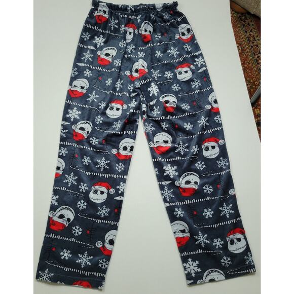 Disney Nightmare Before Christmas Fleece Lounge Pant Small Drawstring Button Fly - Picture 8 of 8